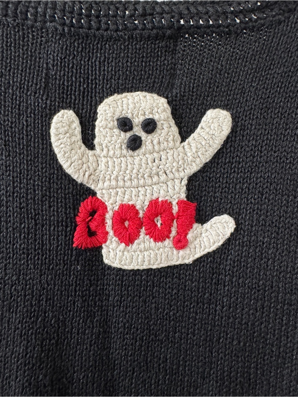 Vintage 90s Eagle’s Eye Handknit Halloween Vest - Picture 9 of 11
